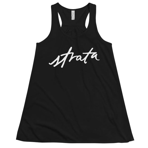 Simple Script Flowy Racerback Tank