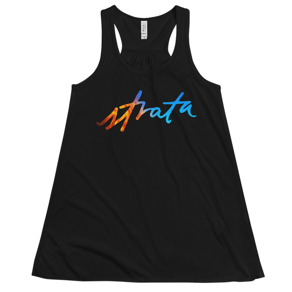 Fire/Sky Women's Flowy Racerback Tank